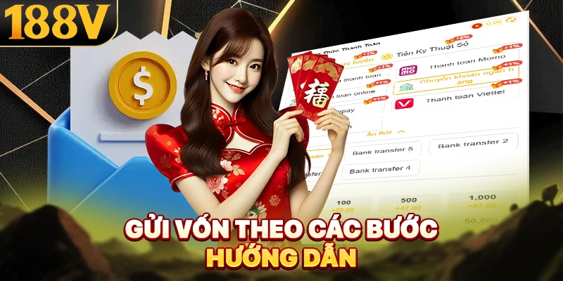 Gửi vốn theo các bước hướng dẫn
